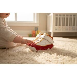 Jordan 12 Retro Toddler White Red Gold‎ Sneakers Size 7C